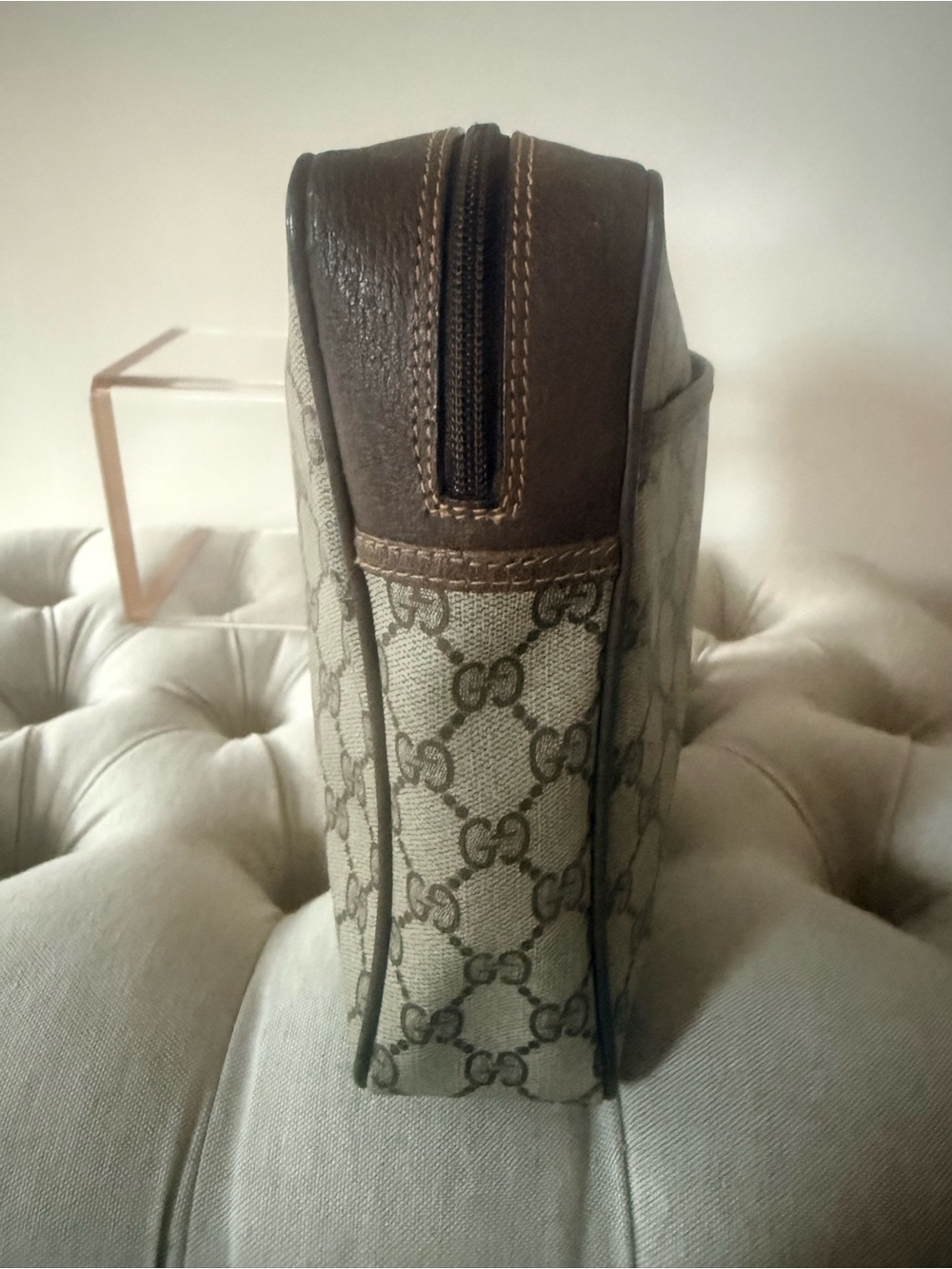 Vintage Gucci Accessory Collection GG Supreme Clutch Bag - Pristine 1980’s - Picture 7 of 16